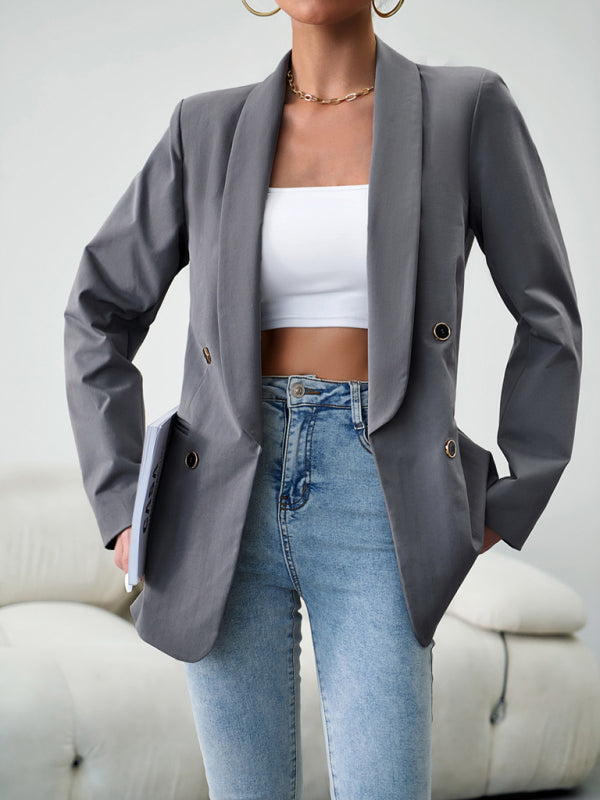 Double Breasted Casual Blazer