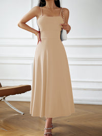 Thumbnail for Women's Solid Color Spaghetti Strap Dress