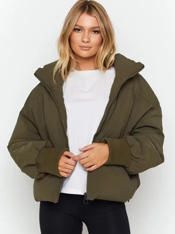 Stand Collar Oversized Puffer Jacket
