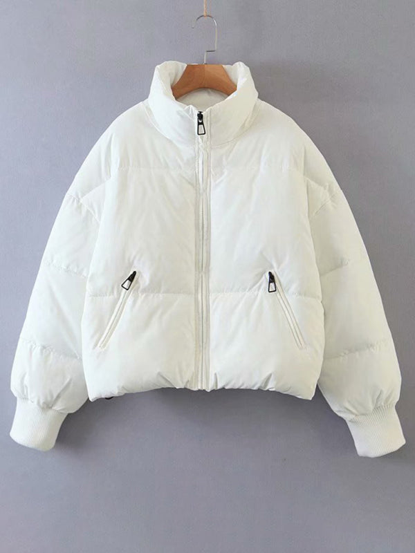 Stand Collar Oversized Puffer Jacket