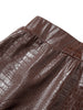 PU Leather Tube Top+Skirt Set