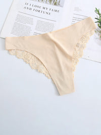 Thumbnail for Women's Low Waist Lace Cheeky Panty