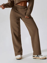 Thumbnail for Women's Elastic Waist Fleece Active Sweatpants