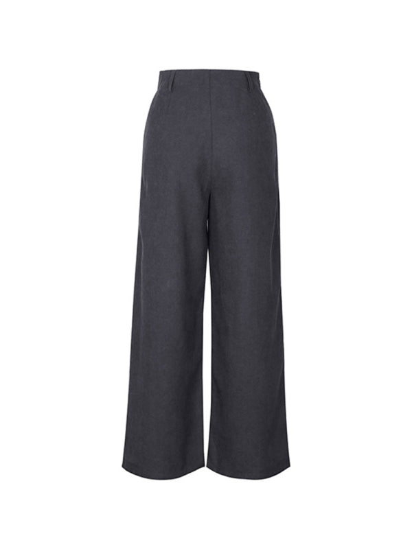 Women's Corduroy Patch Pocket Casual Pants