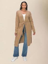 Thumbnail for Casual Long Knitted Cardigan Sweater