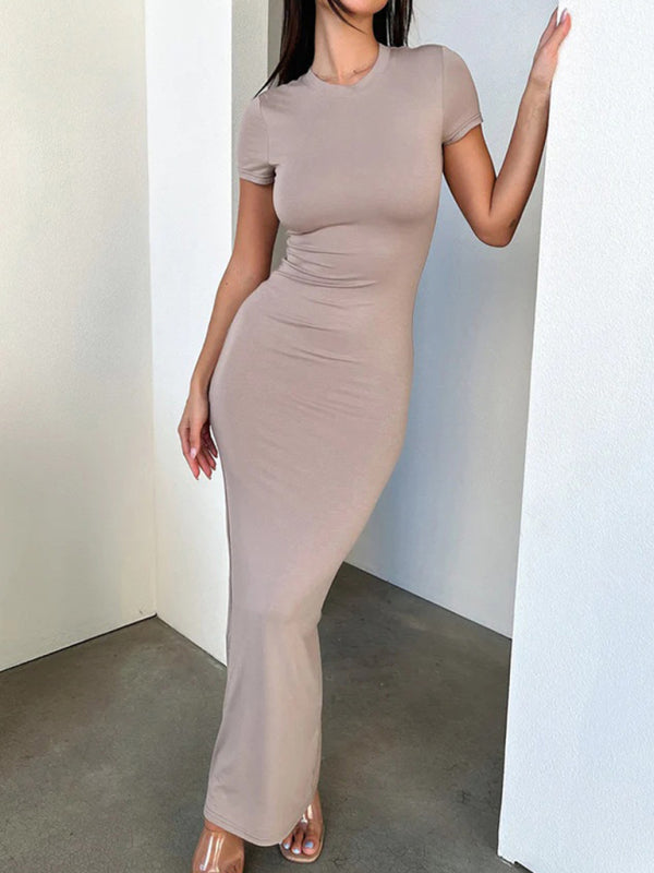 Women's Solid Color Slim Fit Dress