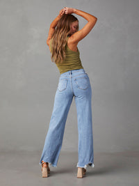 Thumbnail for Women's Loose Casual Fashion Distressed Straight Jeans