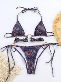 Thumbnail for Women's Three Ring Strappy Bikini