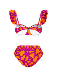 Thumbnail for Women's Fashion Printed Vacation Bikini Set