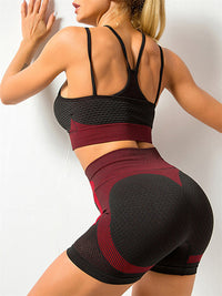 Thumbnail for Dry Fit Seamless Cami Top+Shorts Set