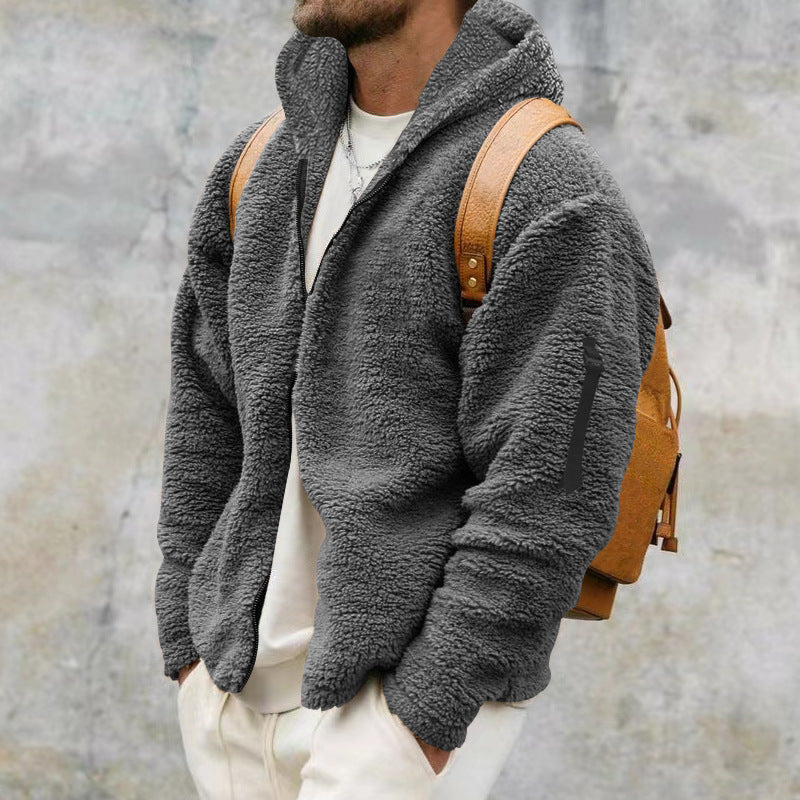 Men's Fleece Hooded Jacket